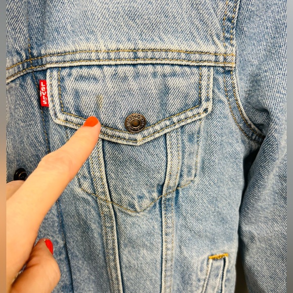 Levi's Sherpa Trucker Jacket · Blue Denim - Picture 5 of 16